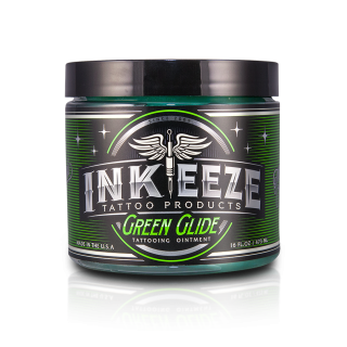 INK-EEZE Green Glide Tattoo Ointment 16oz
