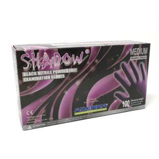 Adenna's Shadow® Black Nitrile Powder Free Exam Gloves