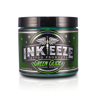 INK-EEZE Green Glide Tattoo Ointment 16oz