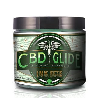 INK-EEZE CBD Glide Tattoo Ointment - 6oz Jar