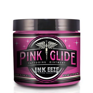 INK-EEZE Pink Glide Tattoo Ointment - 6oz