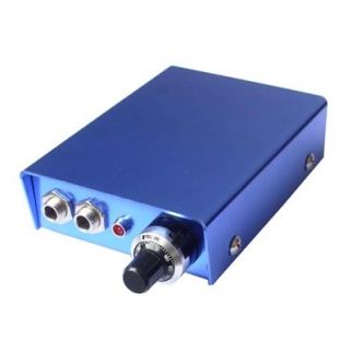 Aluminum - Tattoo Power Supply - Blue
